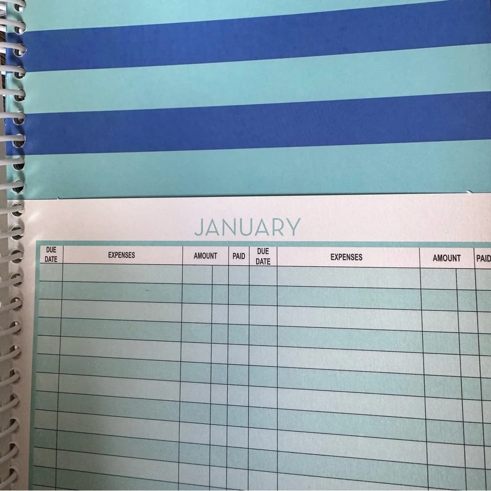 Home Finance Bill Organizer monthly pockets Budget planner NEW book